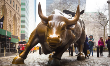 market bulls charging bull