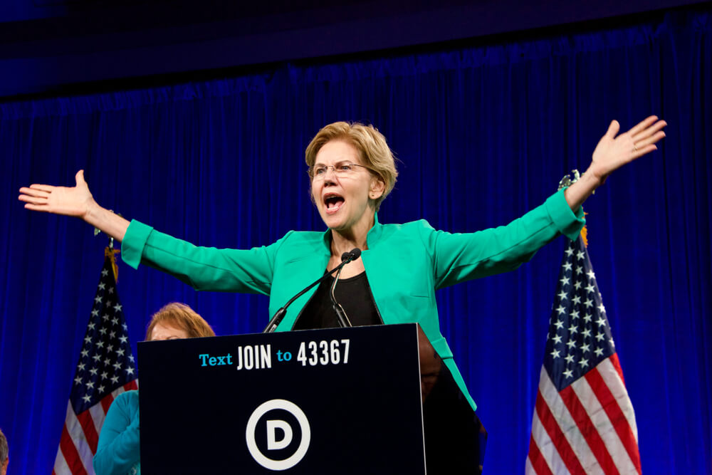 Sinking Warren Takes the Fight Directly at Biden With Bankruptcy Proposal