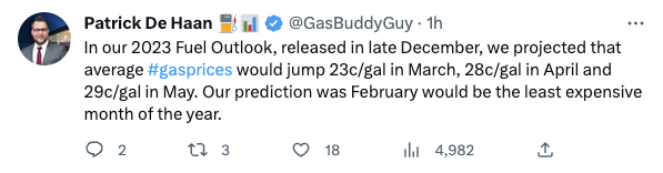 gas prices tweet