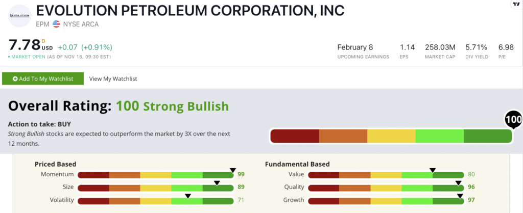 EPM stock power ratings energy stocks to buy
